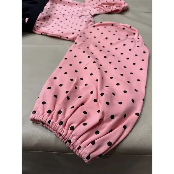 NWT VixenByMichelinePitt Dress,Pink Polka dot Pinup Girl W/belt SzS - Picture 8 of 12